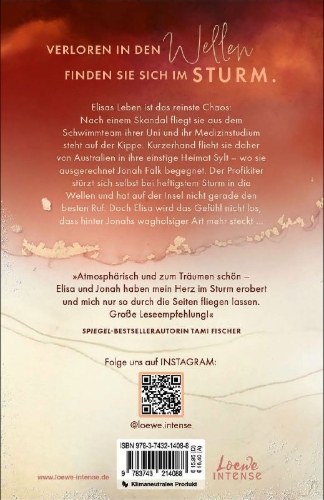 Buchcover und Innenansicht für das Buch: Kein Sturm zu nah (Tales of Sylt, Band 2)