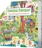 Buchcover und Innenansicht für das Buch: Tierisch, Tierisch! Das Aufklapp-Wimmelbuch