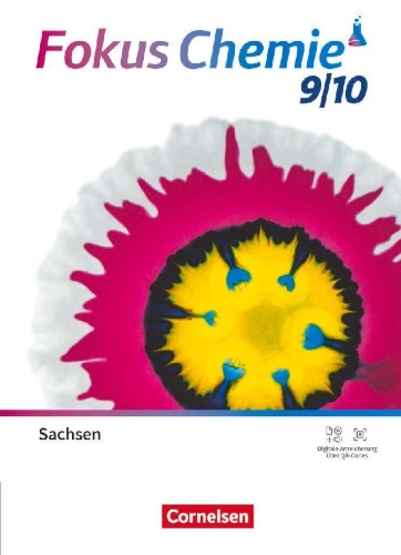 Buchcover und Innenansicht für das Buch: Fokus Chemie 9./10. Schuljahr - Gymnasium Sachsen - Neubearbeitung - Schulbuch