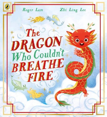 Buchcover und Innenansicht für das Buch: The Dragon Who Couldn't Breathe Fire