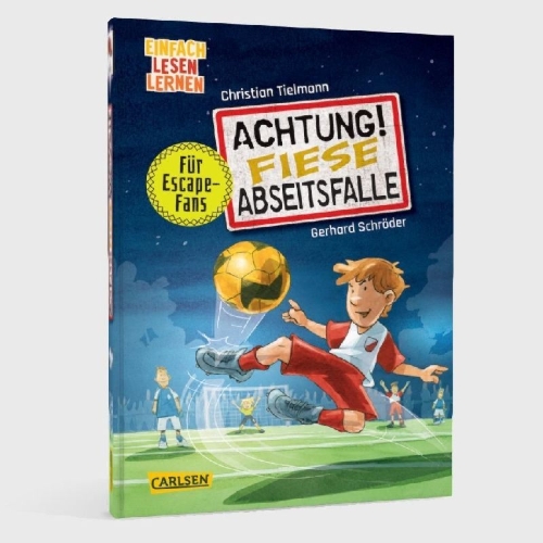 Buchcover und Innenansicht für das Buch: Achtung!: Fiese Abseitsfalle