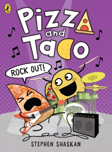 Buchcover und Innenansicht für das Buch: Pizza and Taco: Rock Out!