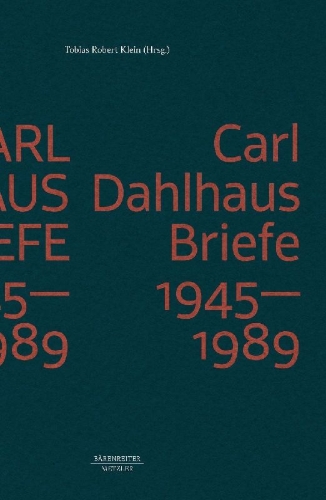 Buchcover und Innenansicht für das Buch: Carl Dahlhaus: Briefe 1945-1989