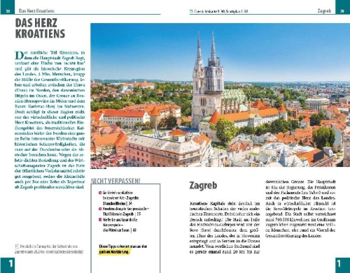 Buchcover und Innenansicht für das Buch: Reise Know-How Reiseführer Kroatien