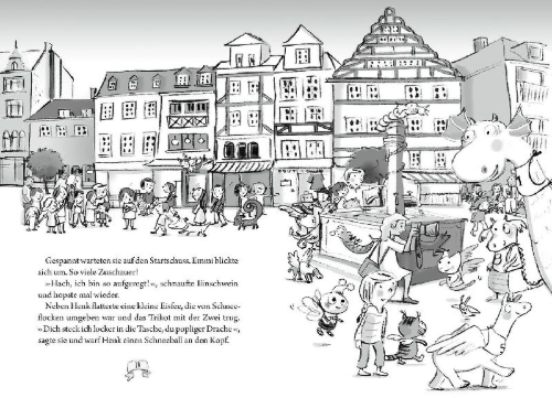 Buchcover und Innenansicht für das Buch: Emmi & Einschwein 7. Zaubern verboten!