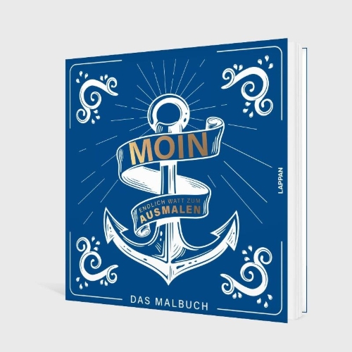 Buchcover und Innenansicht für das Buch: MOIN!: Malbuch