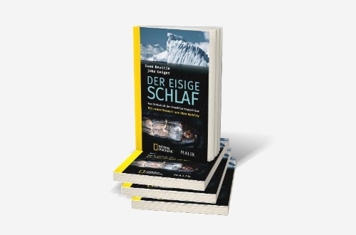 Buchcover und Innenansicht für das Buch: Frozen in Time: The Fate of the Franklin Expedition
