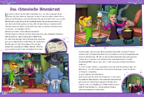 Buchcover und Innenansicht für das Buch: Bibi Blocksberg: Die größten Abenteuer