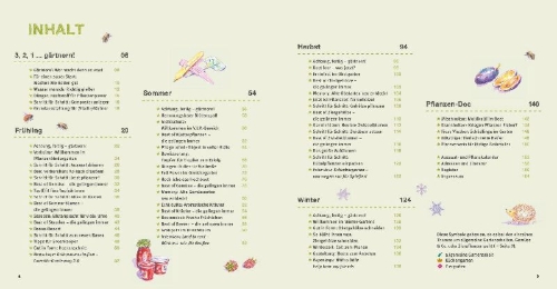 Buchcover und Innenansicht für das Buch: Garten Basics - Gärtnern für Anfänger
