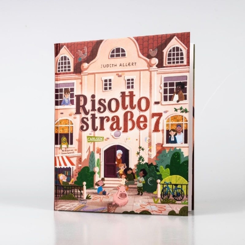 Buchcover und Innenansicht für das Buch: Risottostraße 7