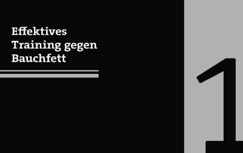 Buchcover und Innenansicht für das Buch: 50 Workouts gegen Bauchfett