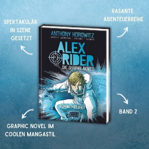 Buchcover und Innenansicht für das Buch: Alex Rider - Point Blanc - The Graphic Novel