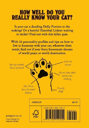 Buchcover und Innenansicht für das Buch: Is Your Cat A Psychopath?