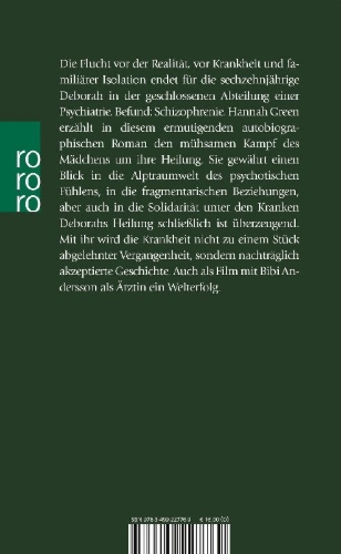 Buchcover und Innenansicht für das Buch: I Never Promised You a Rose Garden
