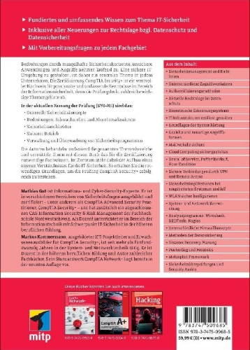Buchcover und Innenansicht für das Buch: CompTIA Security+