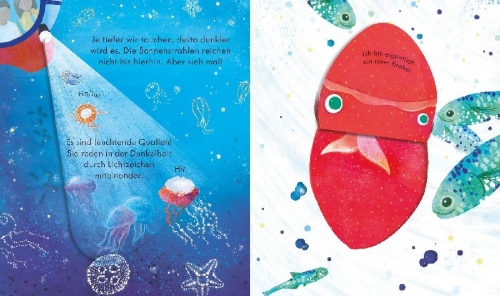 Buchcover und Innenansicht für das Buch: Peep Inside the Deep Ocean