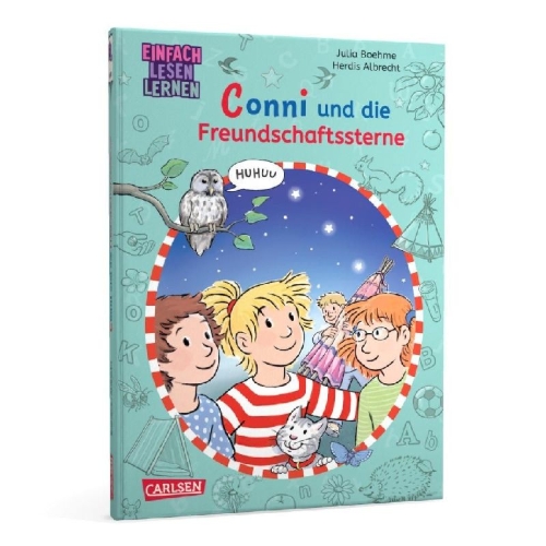 Buchcover und Innenansicht für das Buch: Lesen lernen mit Conni: Conni und die Freundschaftssterne