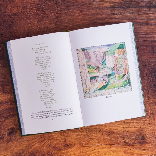 Buchcover und Innenansicht für das Buch: The Hobbit. Illustrated Edition
