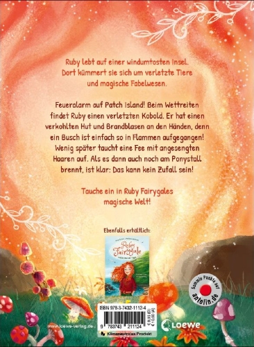 Buchcover und Innenansicht für das Buch: Ruby Fairygale und das Geheimnis aus der Feenwelt (Erstlese-Reihe, Band 2)