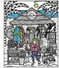 Buchcover und Innenansicht für das Buch: Mein Farbenzauber-Malbuch: An der Küste