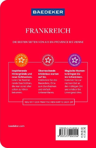 Buchcover und Innenansicht für das Buch: Baedeker Reiseführer Frankreich