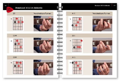 Buchcover und Innenansicht für das Buch: Besser Gitarre spielen - 10 Minuten täglich