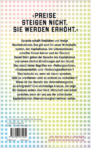 Buchcover und Innenansicht für das Buch: Die Sprache des Kapitalismus