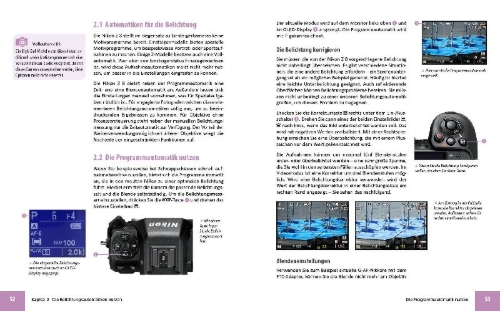 Buchcover und Innenansicht für das Buch: Nikon Z 8: Das umfangreiche Praxisbuch zu Ihrer Profi-Kamera