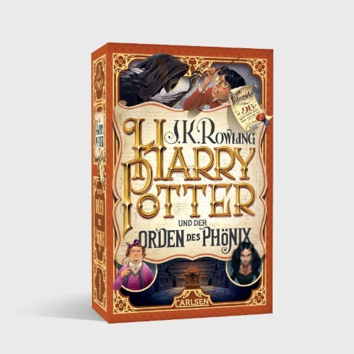 Buchcover und Innenansicht für das Buch: Harry Potter and the Order of the Phoenix