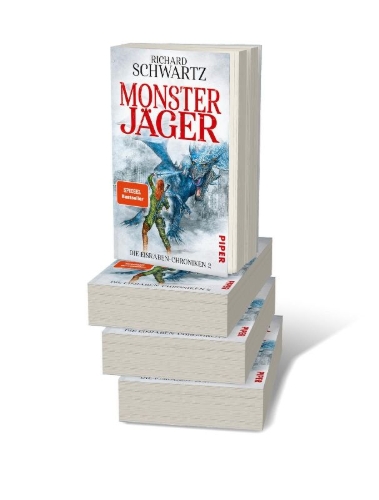 Buchcover und Innenansicht für das Buch: Monsterjäger