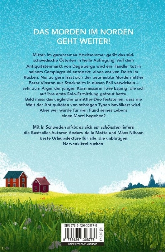 Buchcover und Innenansicht für das Buch: Ett fynd att dö för