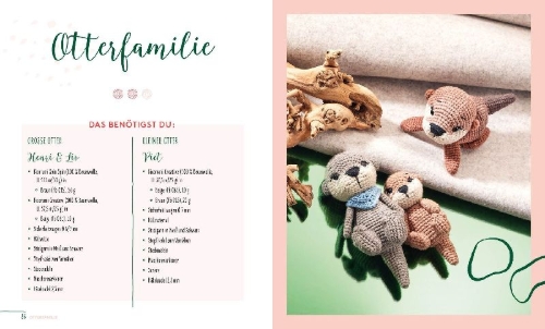 Buchcover und Innenansicht für das Buch: Amigurumis - small and sweet!