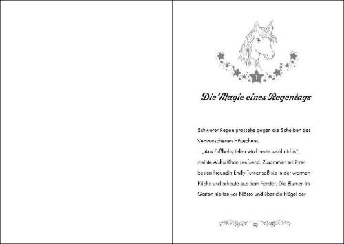 Buchcover und Innenansicht für das Buch: Unicorn Magic. Glitterhoof's Secret Garden