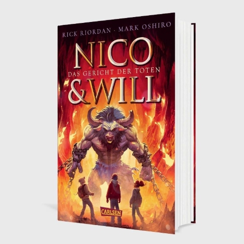 Buchcover und Innenansicht für das Buch: The Court of the Dead (The Nico Di Angelo Adventures 2)