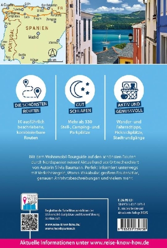 Buchcover und Innenansicht für das Buch: Reise Know-How Wohnmobil-Tourguide Nordspanien