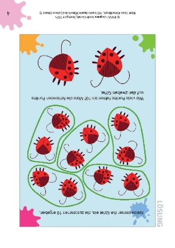 Buchcover und Innenansicht für das Buch: Klett Mein Rätselblock ab 6 Jahren Band 2