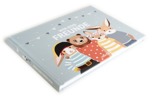 Buchcover und Innenansicht für das Buch: Wir sind Freunde