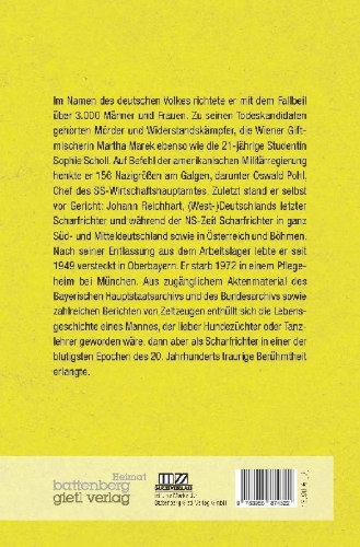 Buchcover und Innenansicht für das Buch: Tod durch das Fallbeil