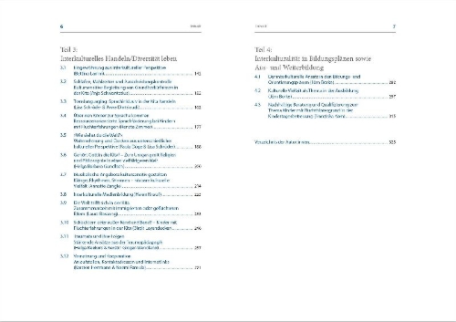 Buchcover und Innenansicht für das Buch: Handbuch Interkulturelle Kompetenz in der Kita