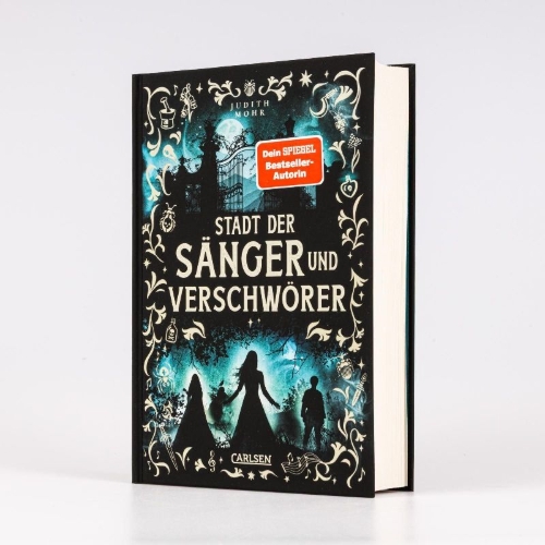 Buchcover und Innenansicht für das Buch: Stadt der Sänger und Verschwörer (Stadt der Magier 2)