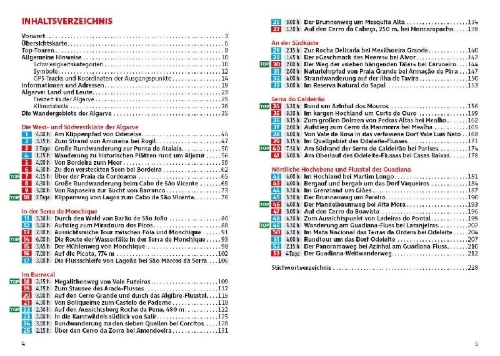 Buchcover und Innenansicht für das Buch: ROTHER Wanderführer Algarve