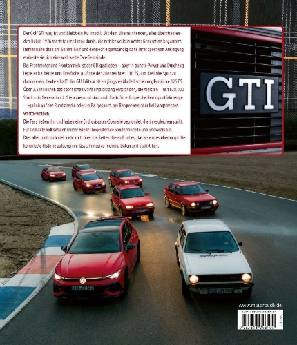 Buchcover und Innenansicht für das Buch: VW Golf Die GTI-Story