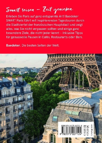 Buchcover und Innenansicht für das Buch: Baedeker SMART Reiseführer Paris