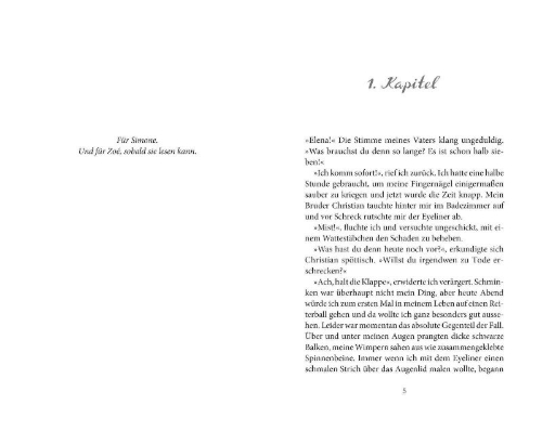 Buchcover und Innenansicht für das Buch: Elena - Ein Leben für Pferde 3: Schatten über dem Turnier