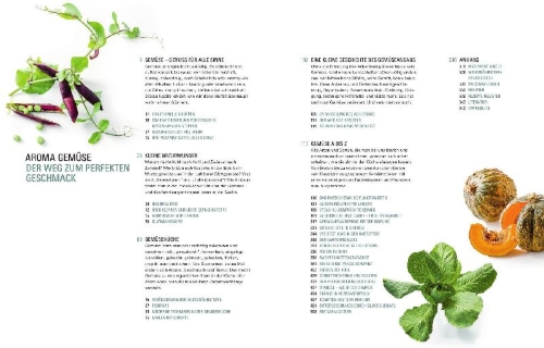 Buchcover und Innenansicht für das Buch: Aroma Gemüse