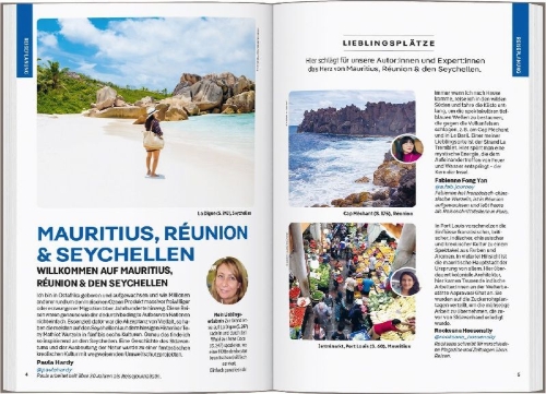 Buchcover und Innenansicht für das Buch: LONELY PLANET Reiseführer Mauritius, Reunion & Seychellen