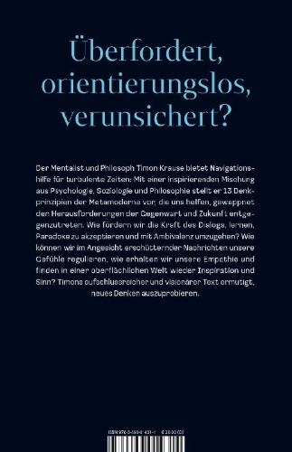 Buchcover und Innenansicht für das Buch: Sei deiner Zeit voraus