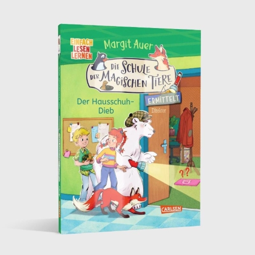 Buchcover und Innenansicht für das Buch: Die Schule der magischen Tiere ermittelt Neuausgabe 2: Der Hausschuh-Dieb
