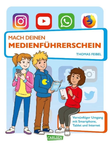 Buchcover und Innenansicht für das Buch: Mach deinen Medienführerschein