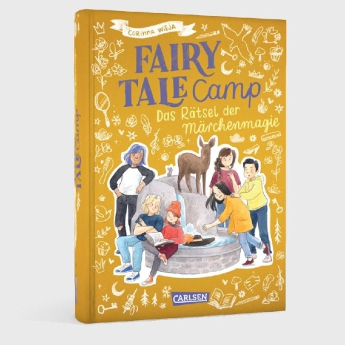 Buchcover und Innenansicht für das Buch: Fairy Tale Camp 4: Das Rätsel der Märchenmagie